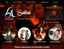 Tablet Screenshot of la-salsa.be